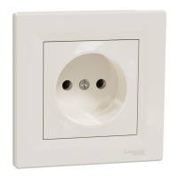 Lizdas p/t SCHUKO be įžeminimo dramblio kaulo spalvos 16A 250V Asfora - SCHNEIDER ELECTRIC