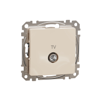 Lizdas p/t TV tarpinis be rėmelio varžtiniai kontaktai dramblio kaulo spalvos 10dB SEDNA DESIGN - SCHNEIDER ELECTRIC
