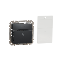 Jungiklis p/t kortelinis be rėmelio aliuminio spalvos 10A 250V SEDNA DESIGN - SCHNEIDER ELECTRIC