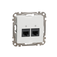 Lizdas kompiuterinis p/t dvigubas RJ45 Kat.6A UTP be rėmelio baltos spalvos SEDNA DESIGN - SCHNEIDER ELECTRIC
