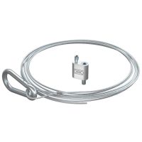 Trosas 1mm su karabinu 10kg plieninis cinkuotas L-2m QWT SK 1 2M G - OBO BETTERMANN