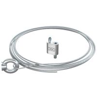 Trosas 2mm su žiedine kilpa 45kg plieninis cinkuotas L-2m QWT RO 2 2M G - OBO BETTERMANN
