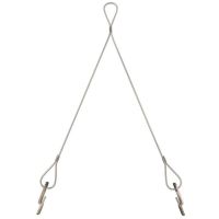 Trosas 2mm loveliui iki 400mm 45kg plieninis cinkuotas QWT KR 2 400 G - OBO BETTERMANN