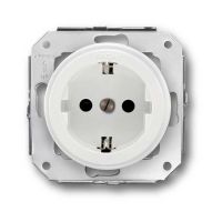 Lizdas p/t SCHUKO baltas plastikas 16A 250V GARBY COLONIAL - FONTINI