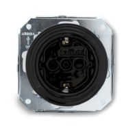 Lizdas p/t SCHUKO juodas keraminis 16A 250V GARBY COLONIAL - FONTINI