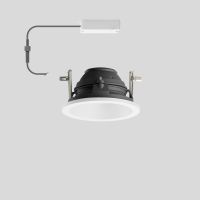 Šviestuvas į/l LED 14W IP20 3000K 1296lm D-145mm H-95mm 24 laipsnių reguliuojama optika baltos spalvos - BEGA