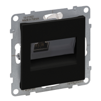 Lizdas kompiuterinis p/t viengubas RJ45 Kat.6 STP be rėmelio juodos spalvos Suno - LEGRAND