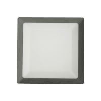 Šviestuvas v/t 1xE27 IP65 295x295mm H-90mm tamsiai pilkos spalvos Heze P 1E27 Z70 DGREY - NORTHCLIFFE