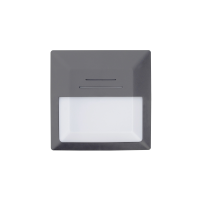 Šviestuvas v/t LED 10.1W IP65 3000K 651lm 295x295mm H-90mm pilkos spalvos Heze P LED1x1200 D960 T830 LOUVER DGREY - NORTHCLIFFE