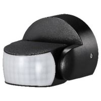 Jutiklis judesio v/t IP65 1200W 180 laipsnių H-1.8m D-24m juodas Sensor W SPIR180 R12/2.5 B - NORTHCLIFFE