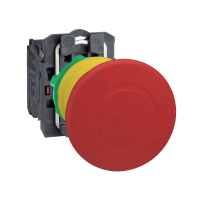 Mygtukas STOP su fiksacija raudonas D40mm 1nc IP66 M22 skylei - SCHNEIDER ELECTRIC