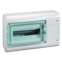 Skydelis v/t 12 (1x12) modulių IP65 su PE/N gnybtais vieta lizdui skaidrios durys Mureva - SCHNEIDER ELECTRIC
