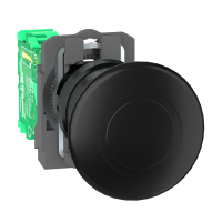 Mygtukas be fiksacijos 22mm juodas "grybas" su siųstuvu IP66 XB5R Harmony - SCHNEIDER ELECTRIC