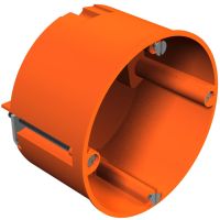 Dėžutė tuščiavidurė siena Ø68mm, H45mm Polipropilenas oranžinės spalvos