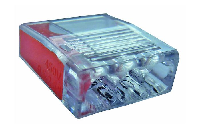 Gnybtas paskirstymo dėžutei 3x0.5-2.5mm2 monolitiniam laidui oranžinis PSK 325V2O - PROTEC