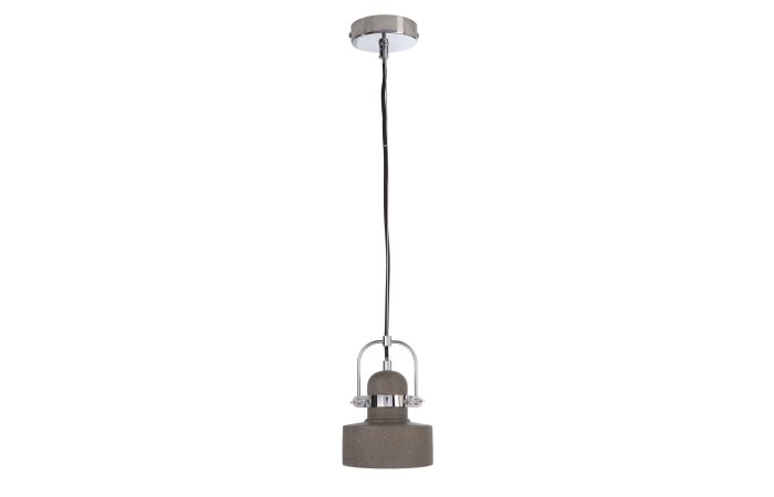 Šviestuvas pakabinamas 1x25W E27 D-140mm H-199mm betoninis tamsiai pilkas su 1.5m pakabinimo laidu PAVONIS - DEKO LIGHT
