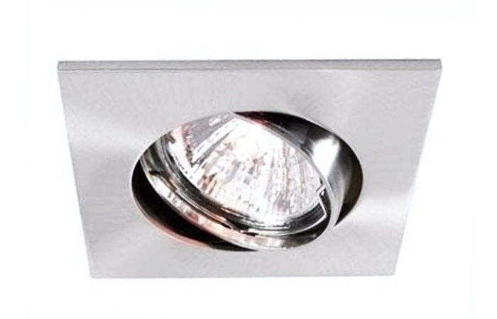 Šviestuvas į/l 1x50W GU5.3 82x82mm H-27mm sidabrinės spalvos CEILING BUILT-IN RING - DEKO LIGHT