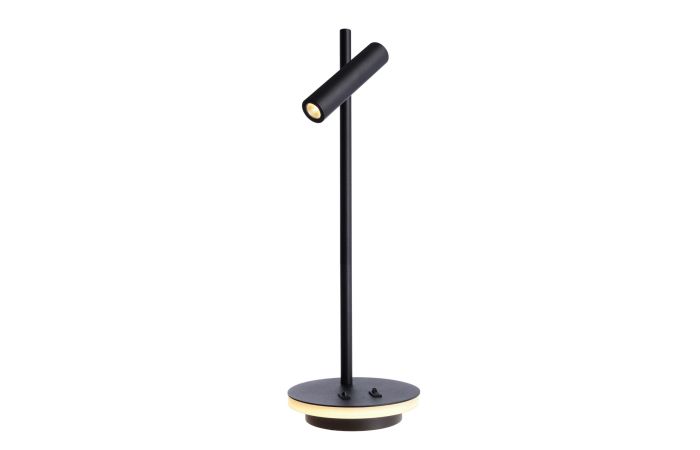 Šviestuvas stalinis LED 2W/4.8W 3000K 370lm D-150mm H-455mm juodos spalvos BRAHE - DEKO LIGHT