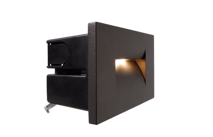 Šviestuvas į/l LED 3.6W IP65 3000K 75lm į sieną 107x75mm H-65mm antracito spalvos YVETTE I - DEKO LIGHT
