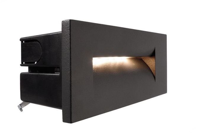 Šviestuvas į/l LED 8.6W IP65 3000K 219lm į sieną 250x87mm H-73mm antracito spalvos YVETTE III - DEKO LIGHT