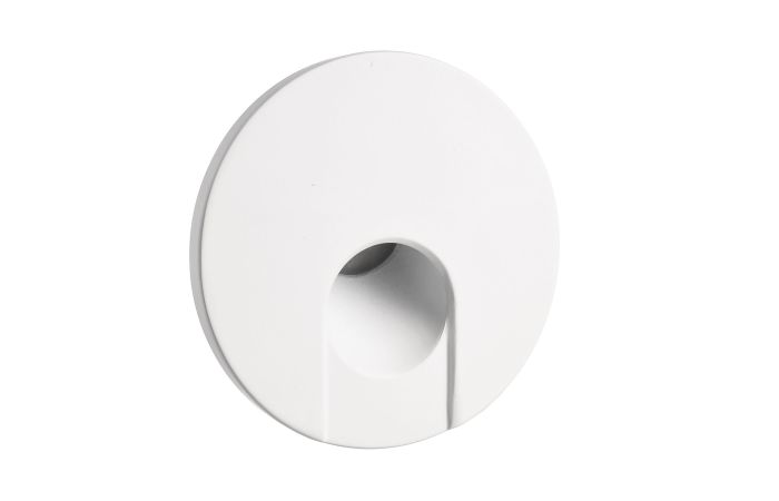 Dangtelis šviestuvui D-78mm į sieną baltos spalvos su apvalia skyle ALWAID 2 - DEKO LIGHT