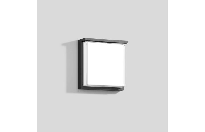 Šviestuvas v/t LED 6.6W IP65 3000K 575lm 180x180mm H-70mm grafito spalvos BRA - BEGA