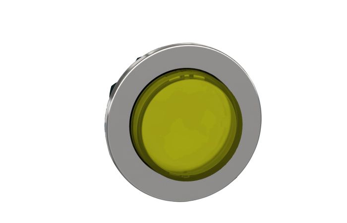 Galvutė mygtukui geltona skaidri iškili su fiksacija 30.5mm metalinė IP66 ZB4F Harmony - SCHNEIDER ELECTRIC