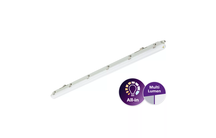 Šviestuvas v/t LED 23/42W IP65 4000K 4100/6800lm 1500x71mm H-74mm WT065C LED41_68S/840 PSU L1500 Ledinaire Waterproof - PHILIPS