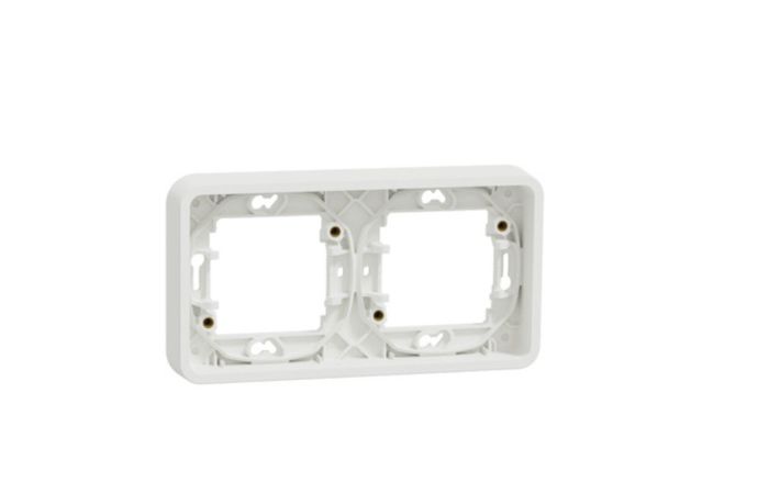 Rėmelis dvigubas horizontalus baltas IP55 Mureva Styl - SCHNEIDER ELECTRIC