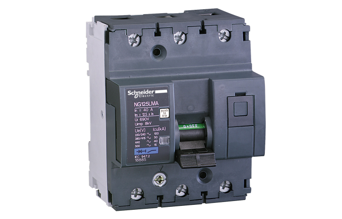 Acti9 NG125LMA MCB 3P, 18881, FINAL DISTRIBUTION DEVICES AND SYSTEMS, MULTI9 REMAINING, MCB - SCHNEIDER ELECTRIC (pavadinimas tikslinamas)