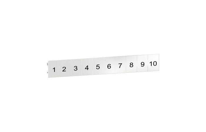Clip-in Legends, Numbe strip (1 to 10, SSDZLN1, AUTOMATION PANEL OFFER, CONTROL PANEL COMPONENTS, CONTROL PANEL COMPONENTS - SCHNEIDER ELECTRIC (pavadinimas tikslinamas)