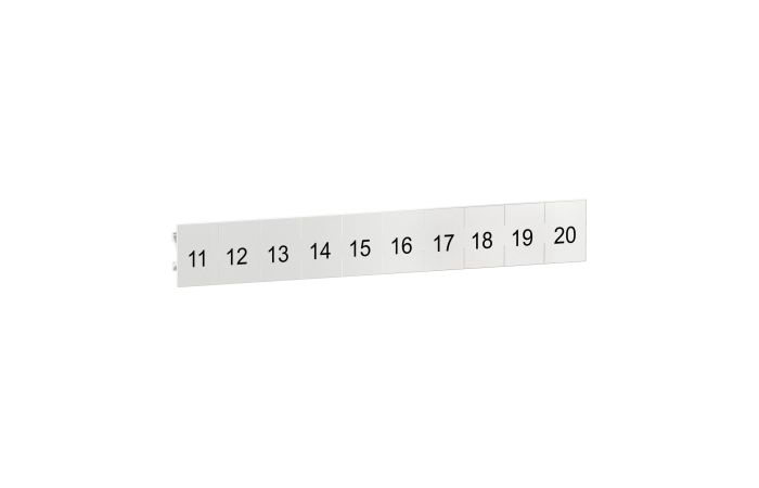 Clip-in Legends, Numbe strip (11 to 2, SSDZLN2, AUTOMATION PANEL OFFER, CONTROL PANEL COMPONENTS, CONTROL PANEL COMPONENTS - SCHNEIDER ELECTRIC (pavadinimas tikslinamas)