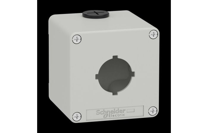 EMPTY GREY 1 HOLE CONT BOX, XAPD1601, CONTROL & SIGNALLING, PUSH BUTTONS, PILOT LIGHTS & CONTROLS, CONTROL STATIONS METAL - SCHNEIDER ELECTRIC (pavadinimas tikslinamas)