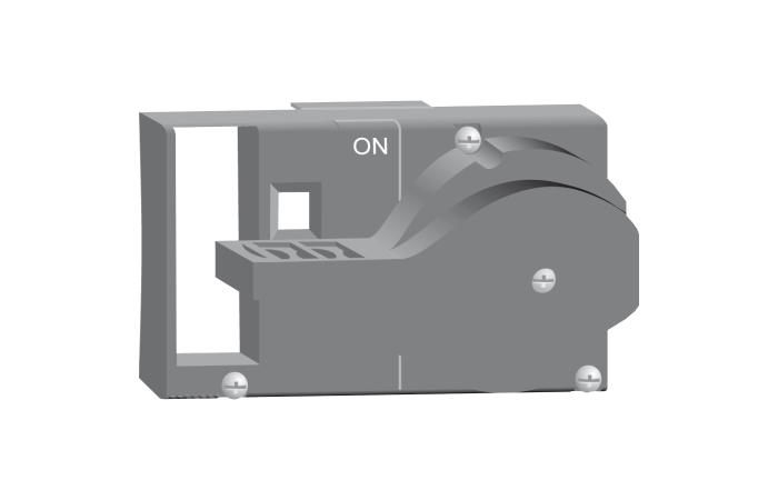 FRONT ROTARY HANDLE NG 125 3P OR 4P RED, 19097, FINAL DISTRIBUTION DEVICES AND SYSTEMS, MULTI9 REMAINING, AUX. - SCHNEIDER ELECTRIC (pavadinimas tikslinamas)