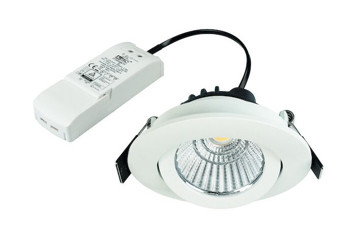 Šviestuvas į/l LED 8.5W IP20 3000K 640lm D-82mm H-41mm baltos spalvos PLEDEDW - PROTEC