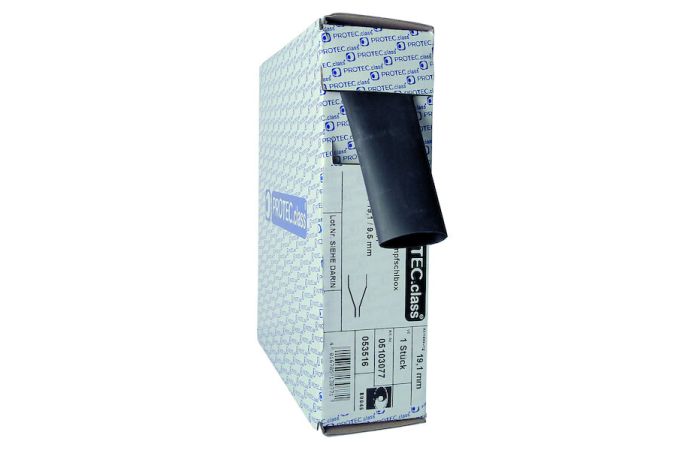 Vamzdelis termosusitraukiantis be klijų 6.4-3.2mm juodas L-10m PSB-SW64 L-10m - PROTEC