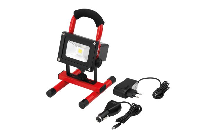 Prožektorius LED nešiojamas 10W IP65 700-900lm įkraunamas 3val. 100-240VAC 12/24VDC - CIMCO