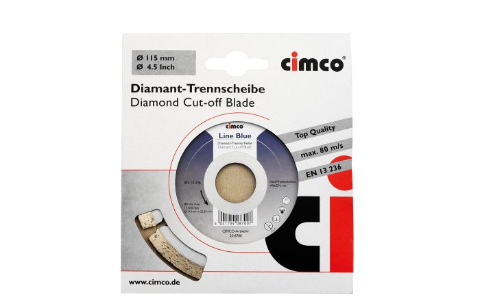 Diskas pjovimo deimantinis 125mm 28HRC akmeniui, betonui, plytoms - CIMCO