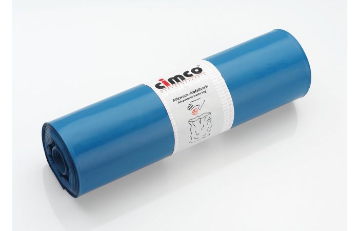 Maišai atliekoms 120L 700x1100mm mėlyni 1 rulonas 25 vnt. - CIMCO