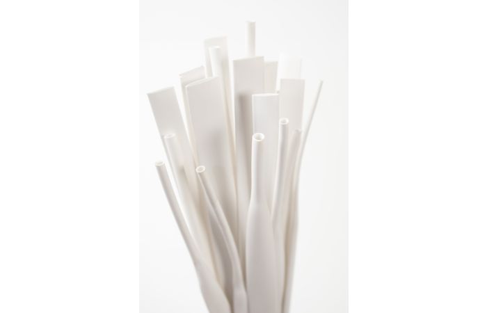 Vamzdelis termosusitraukiantis be klijų 50.8-25.4mm baltas L-1m plonasienis RTS - TRYTYT