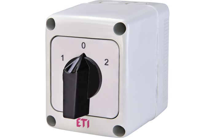 Kirtiklis 3P 16A 1-0-2 IP65 dėžutėje CS 16 53 PN - ETI
