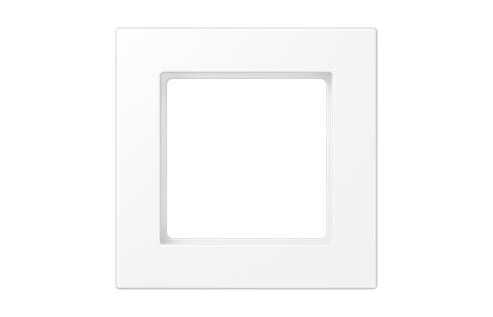 Rėmelis viengubas baltos matinės spalvos A550 - JUNG