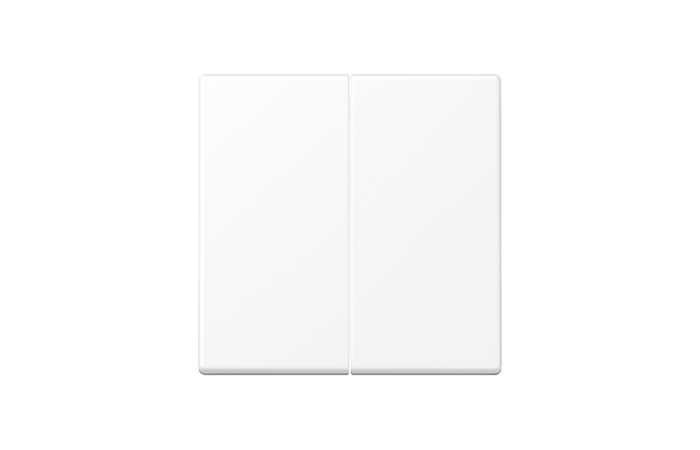 Klavišas dvigubam jungikliui baltos matinės spalvos A - JUNG