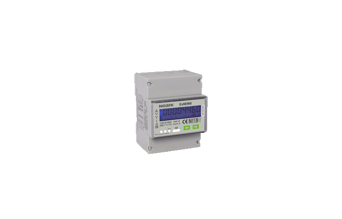 Skaitiklis elektros energijos 3F 100A tiesioginis 2 tarifai 4 modulių Ex9EMS 3P 4M 100A 2T - NOARK