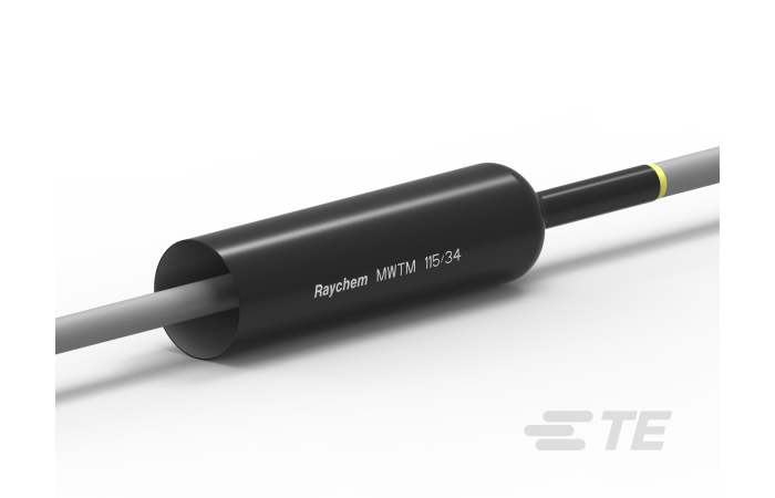 Vamzdelis termosusitraukiantis su klijais 115.0-34.0mm juodas L-1m MWTM-115/34-1000/S(S5) - RAYCHEM