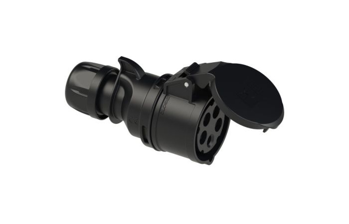 Lizdas CEE a/k 5P 32A 400V IP44 juodas MIDNIGHT TT SHARK - PCE