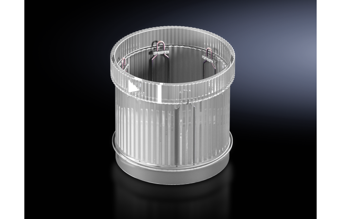 Švyturėlis skaidrus LED 24V AC/DC IP65 mirksintis 360 laipsnių SG 2370.531 - RITTAL