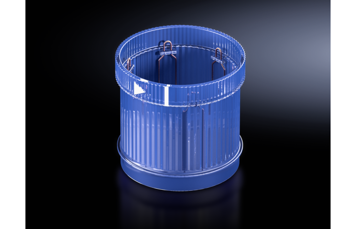 Švyturėlis mėlynas LED 24V AC/DC IP65 mirksintis 360 laipsnių SG 2370.541 - RITTAL