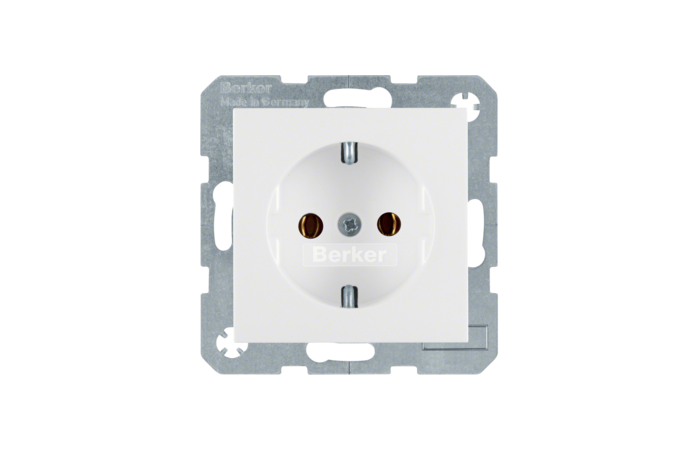 Lizdas p/t SCHUKO baltas blizgus S.1/B.3/B.7 - BERKER