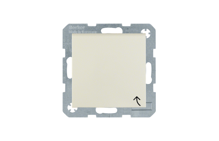 Lizdas p/t SCHUKO su dangteliu dramblio kaulo spalvos blizgus 16A 250V S.1 - BERKER